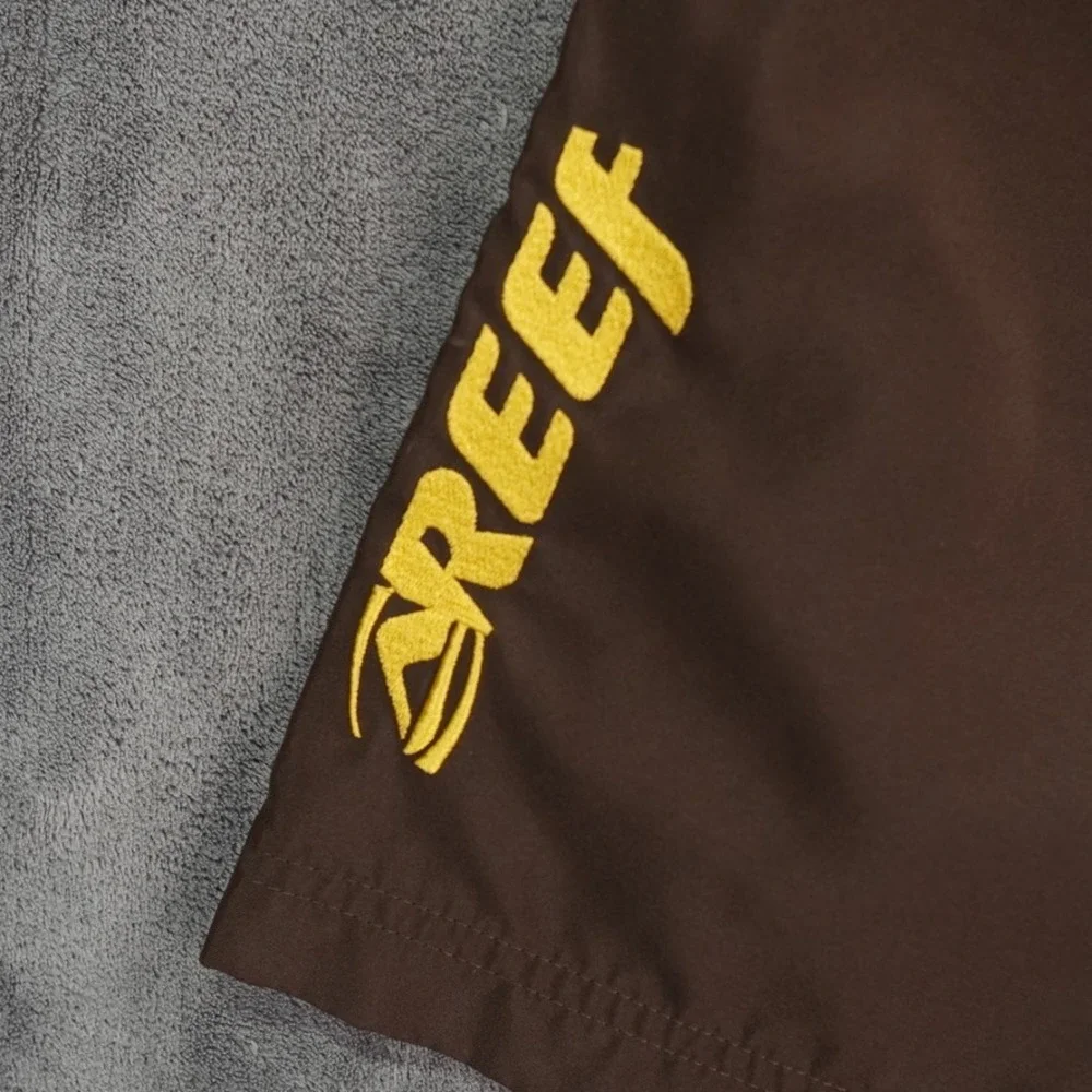 North Face REEF Cryptic Board Shorts Mens Medium Brown Surf‎ Turf Code
